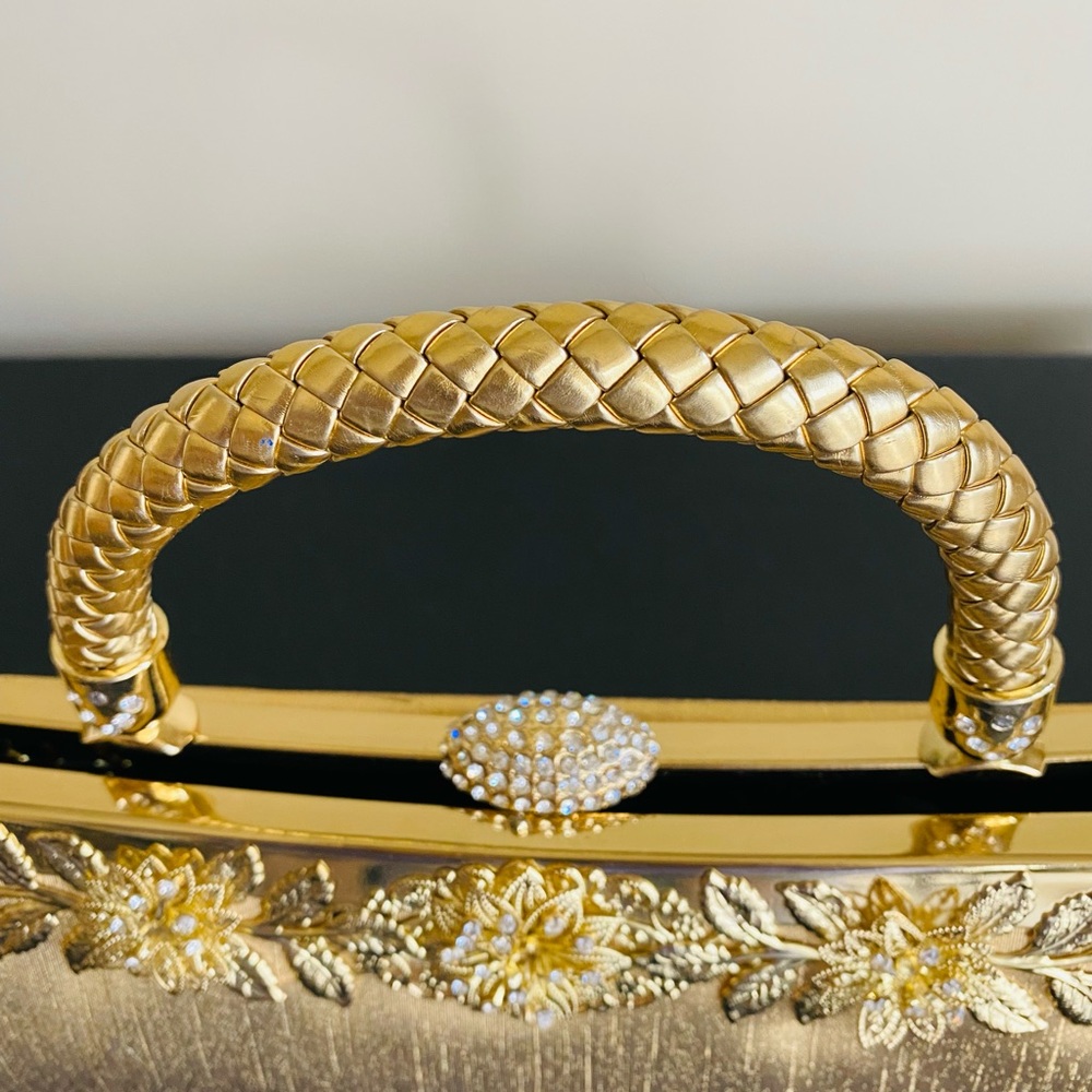 Wedding clutch purse gold new - Picture 2 of 8